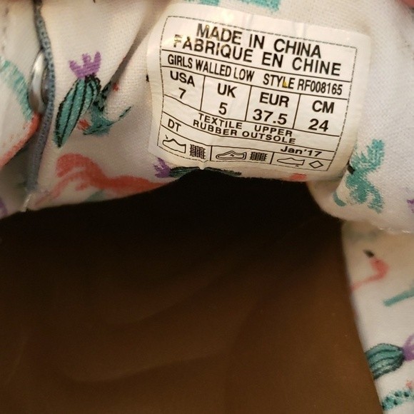 REEF WALLED WOMEN'S LACE-UP CANVAS SNEAKERS GOOD USED CONDITION SIZE 7 - Picture 9 of 13